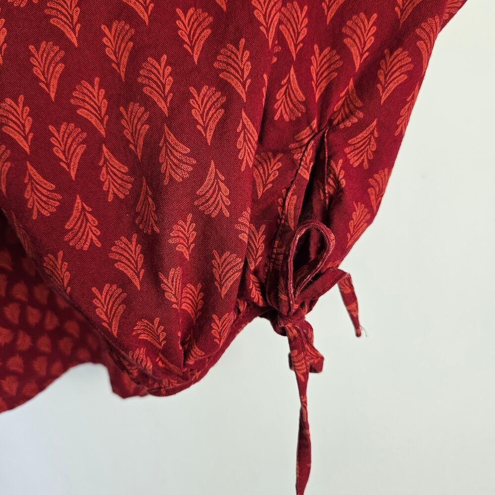 Universal Thread Large Button Down Blouse Boho Em… - image 8